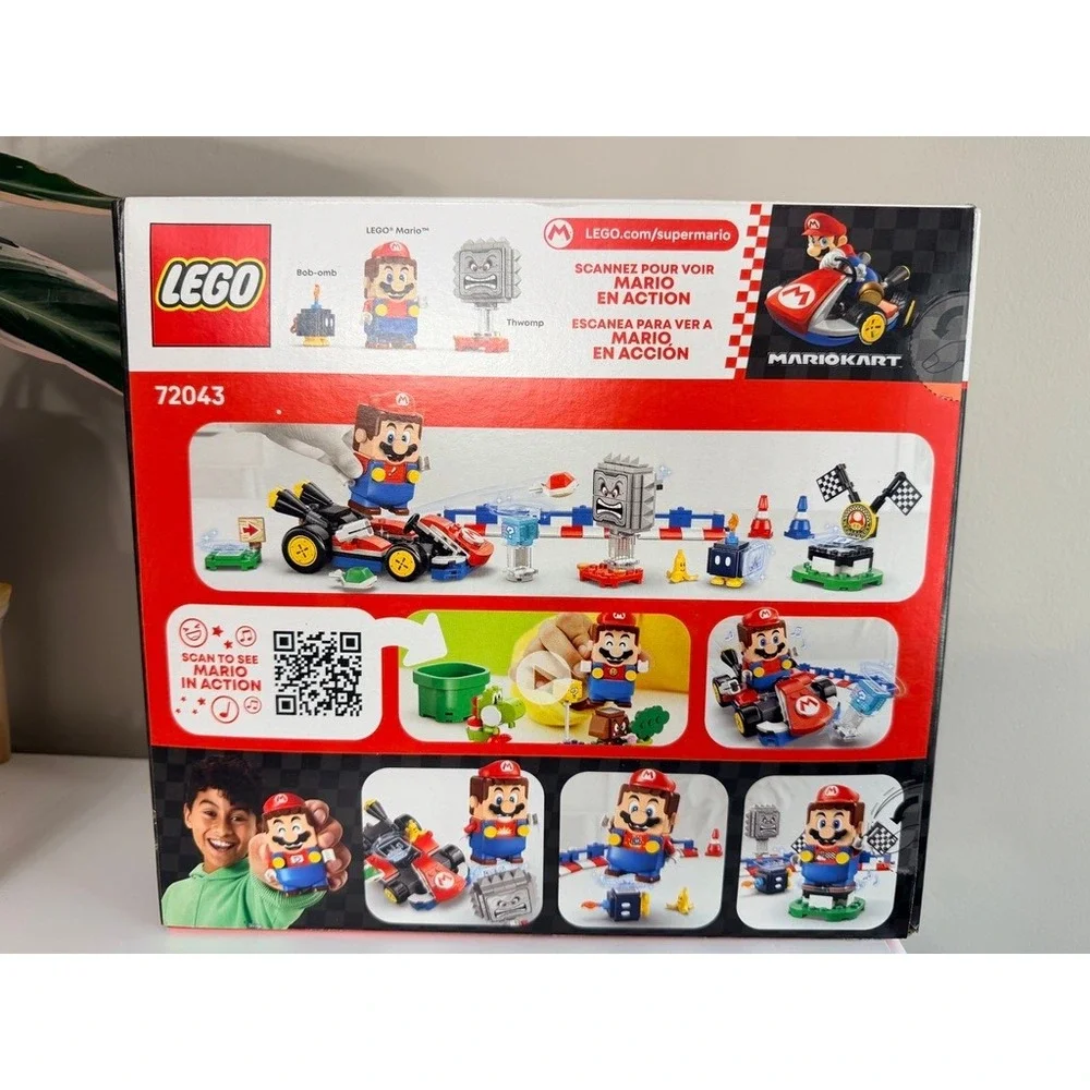 LEGO Super Mario Kart 72043 Interactive Mario & Standard Kart Set 278pcs NWT